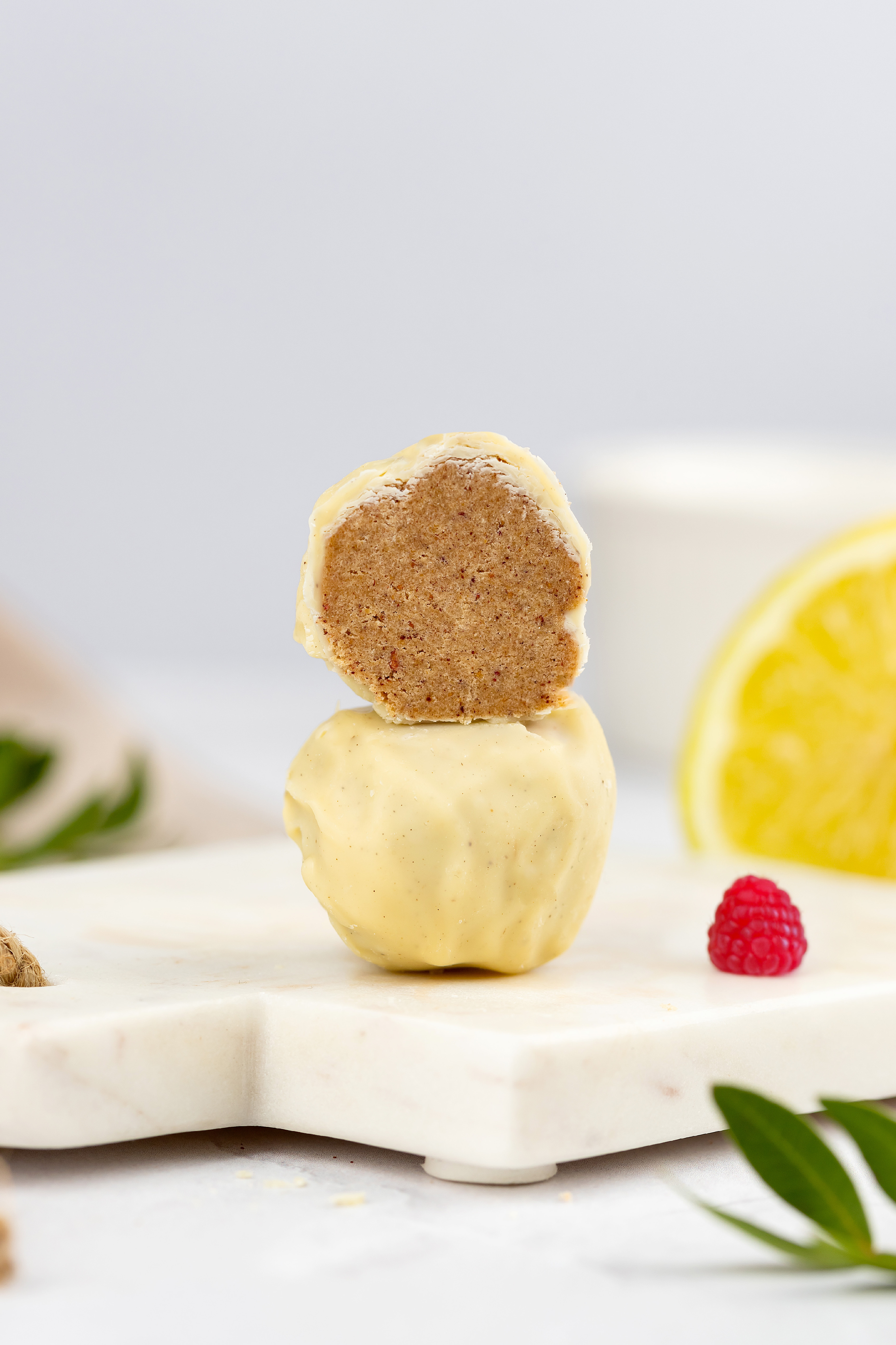 BrainMax Pure Raspberry&Lemon Collagen Balls, Kolagenové kuličky, Malina a citron, 8 ks Obrázek