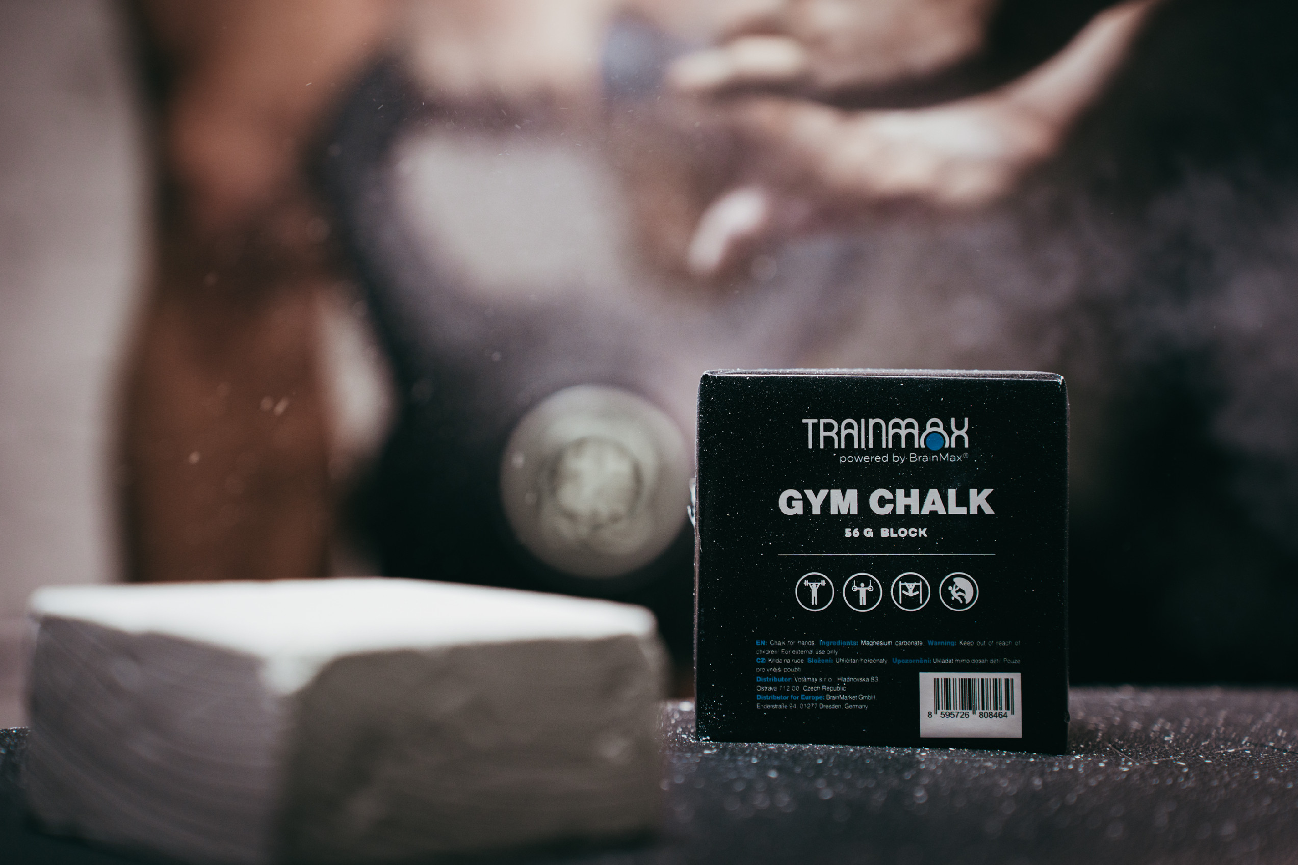 TrainMax Gym Chalk, křída, magnesium blok Obrázek