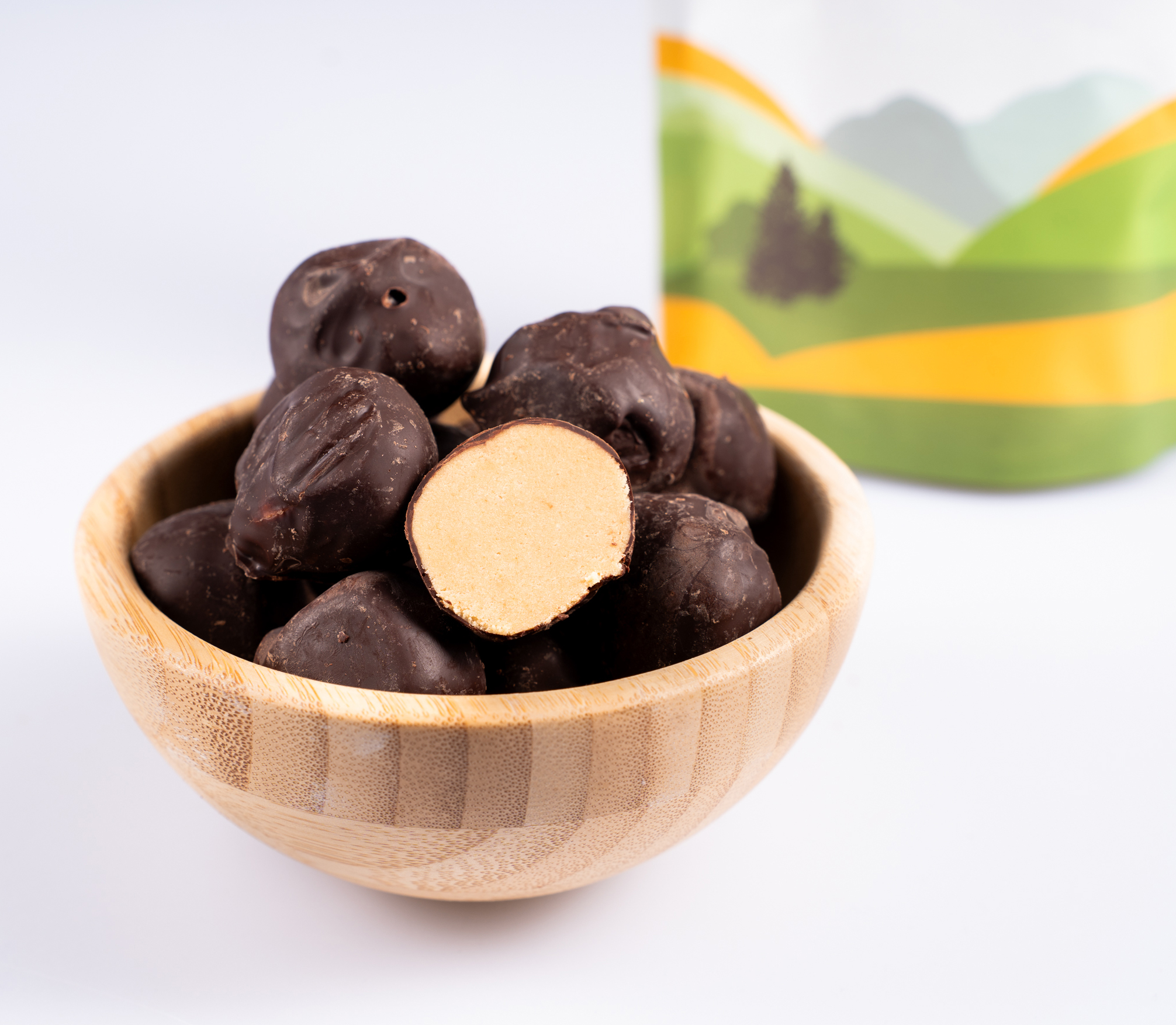 BrainMax Pure Protein Balls Milky Caramel, Proteinové kuličky, Mléčný karamel, BIO, 8 ks Obrázek