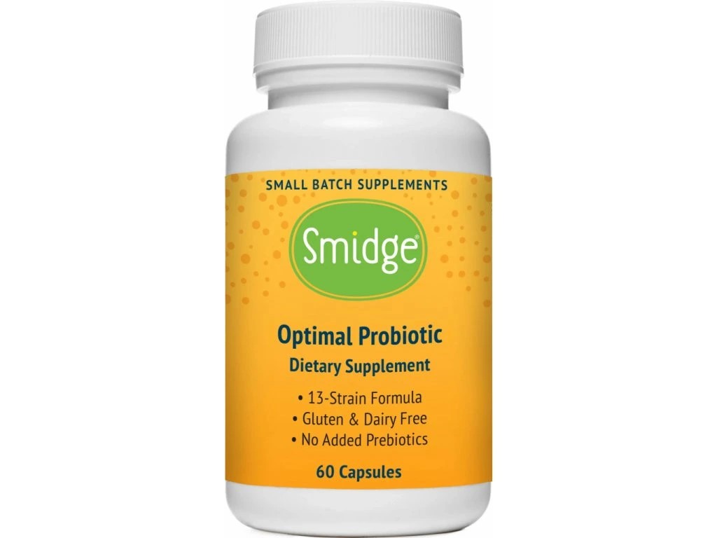 Smidge Optimal Probiotika, 13 kmenů, 10 miliard CFU, 60 rostlinných kapslí