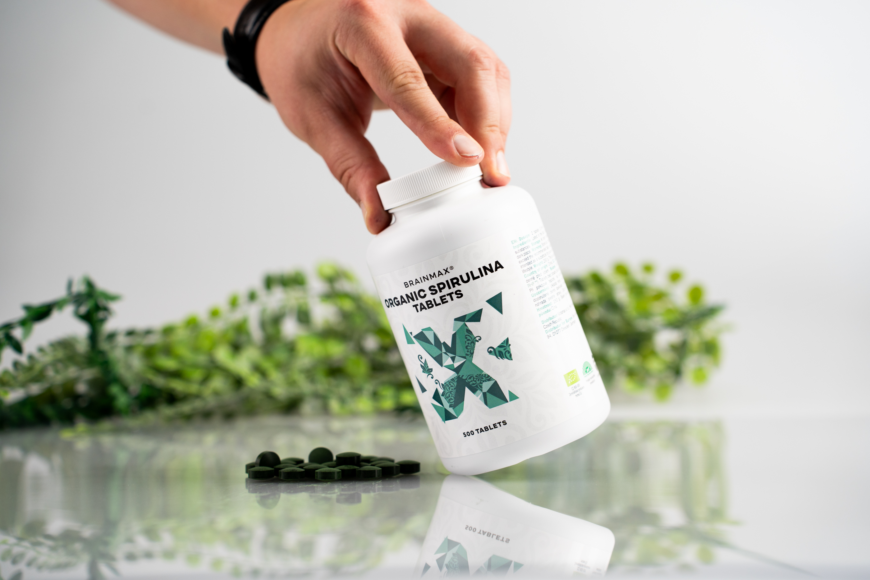BrainMax Spirulina BIO, tablety Počet kapslí: 500 tablet Obrázek