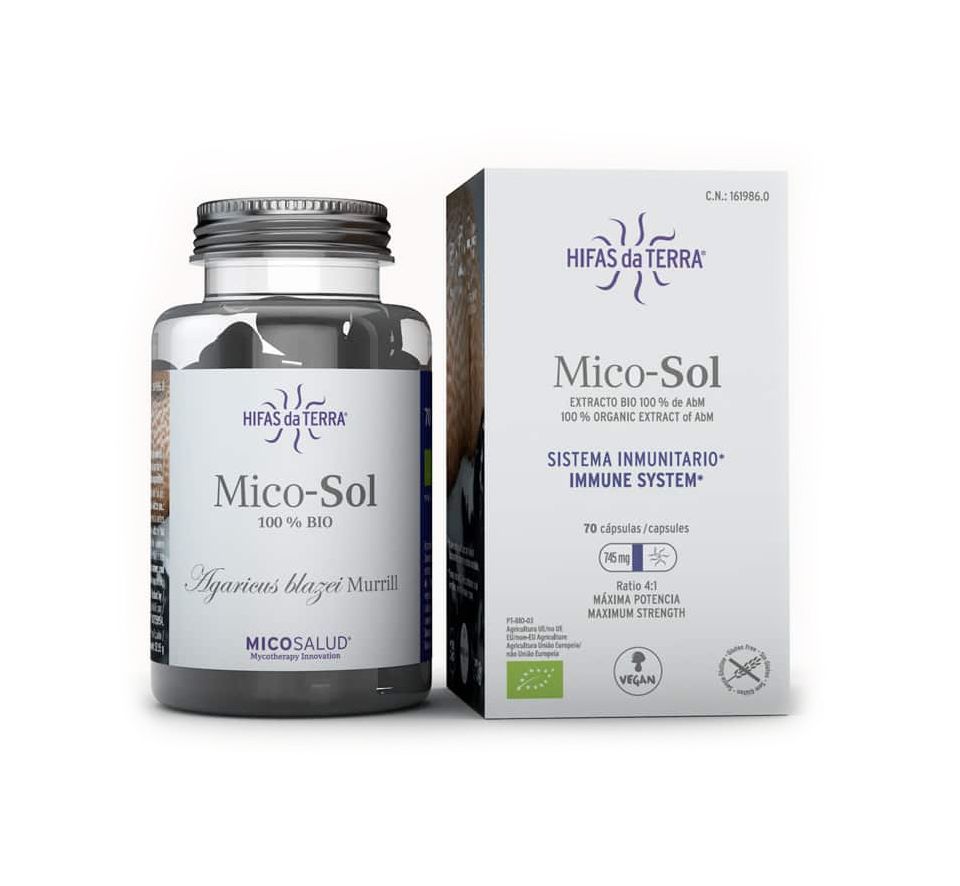 Hifas da Terra Mico-Sol, žampion brazilský, BIO, 70 kapslí