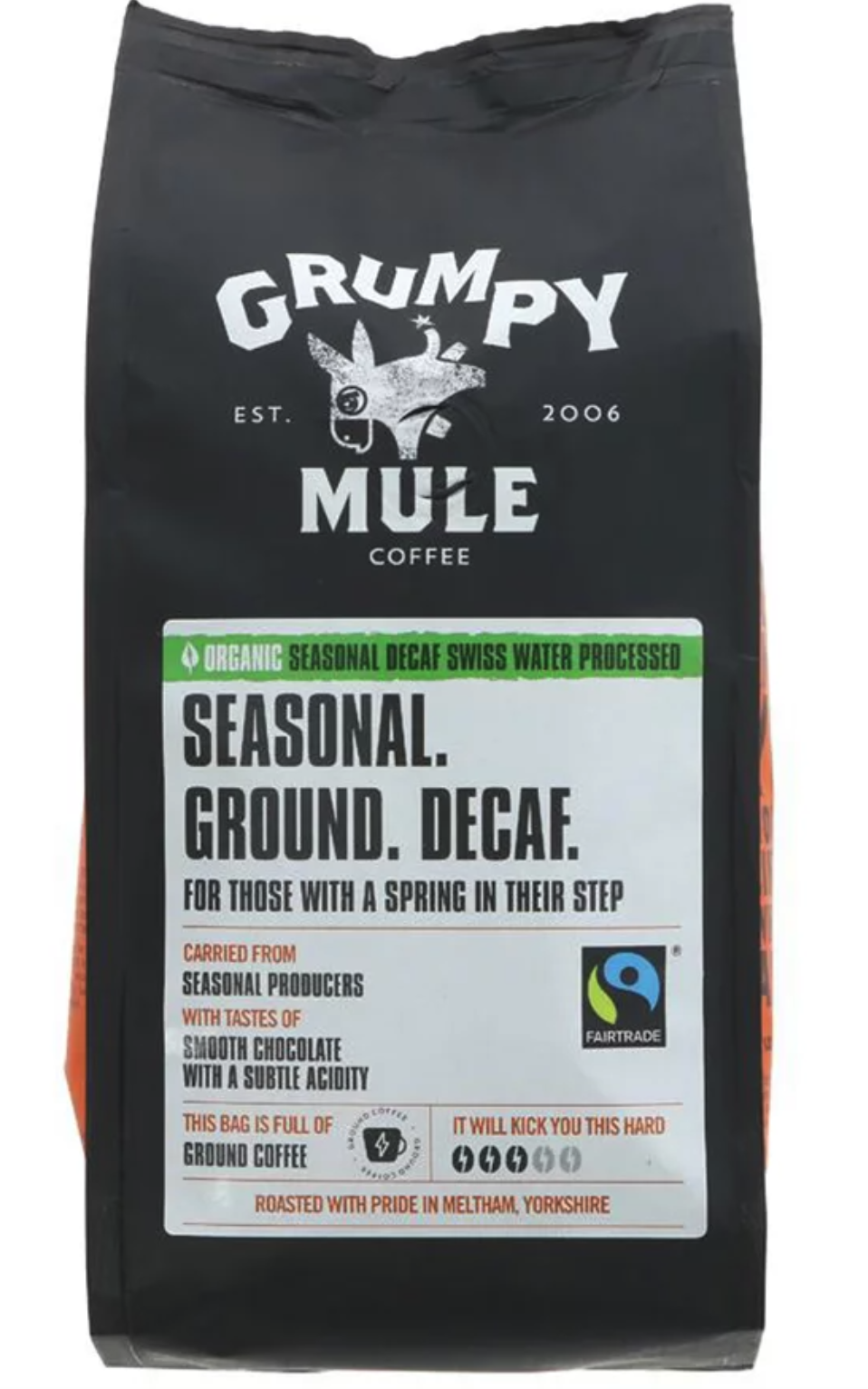 Grumpy Mule - BIO Sumatra SCA 84 mletá káva Arabica, 227 g