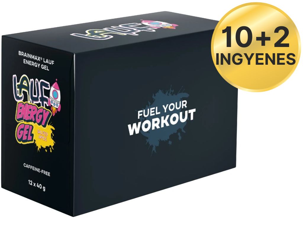 BrainMax LAUF Energy Gels Příchuť: Slaná jahoda bez kofeinu 40 g Obrázek