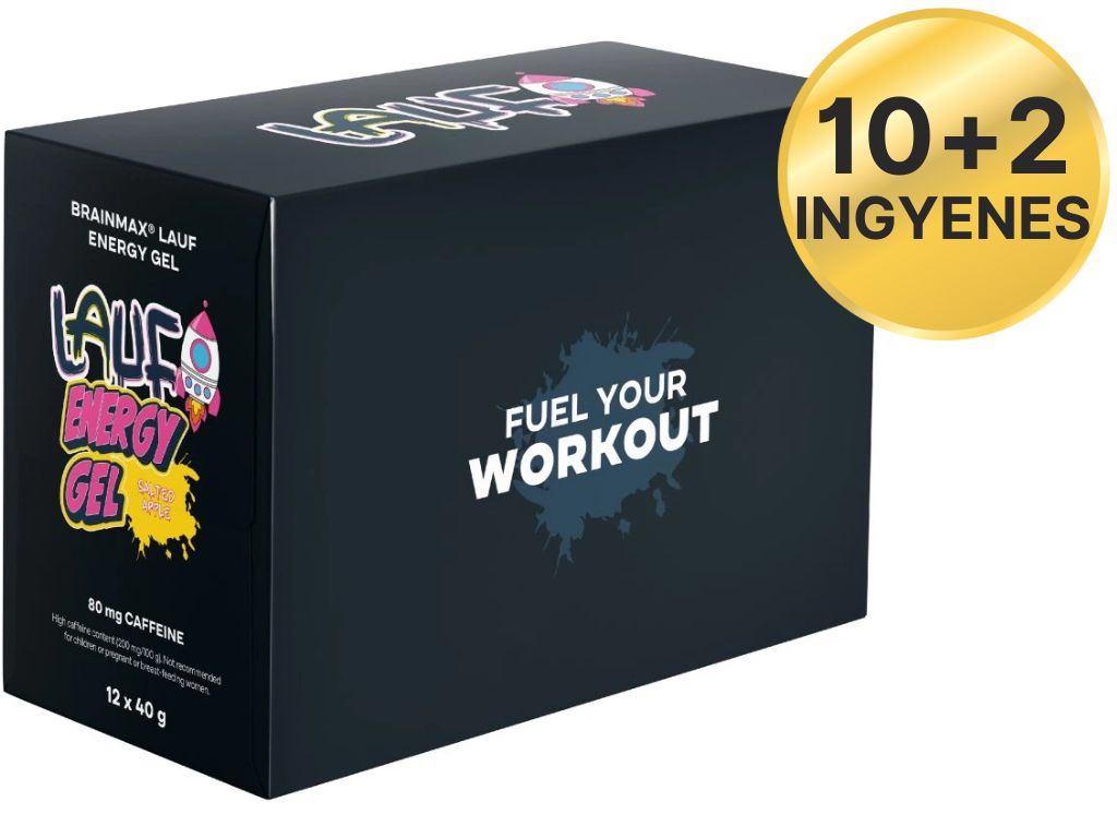 BrainMax LAUF Energy Gels Příchuť: Slaná jahoda bez kofeinu 40 g Obrázek