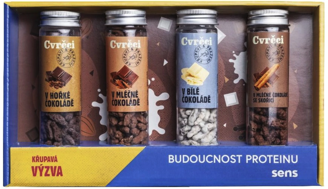 Sens Cvrčci v čokoládě - dárkový set 4 chutí Obrázek