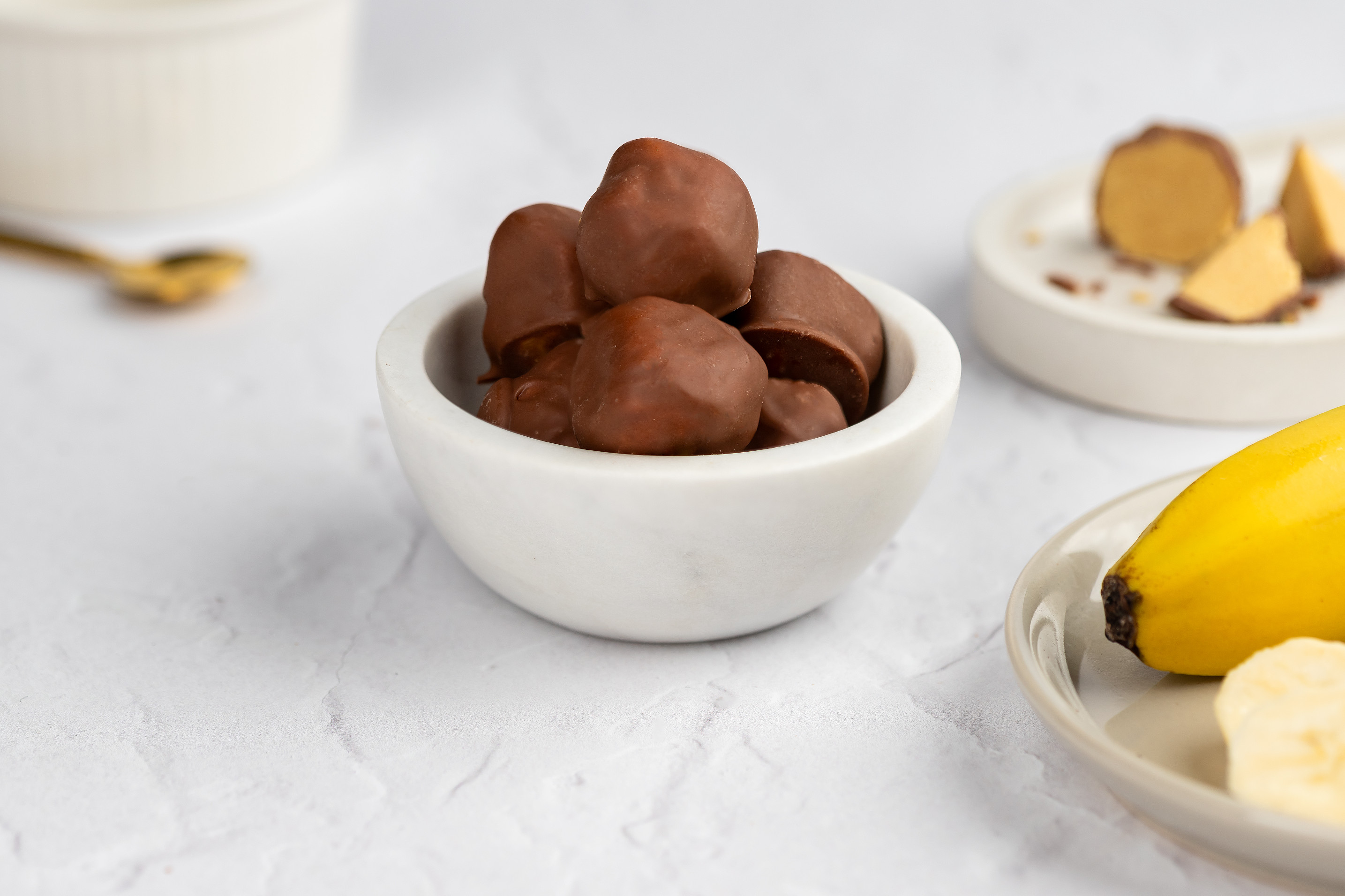 BrainMax Pure Protein Balls Banana, Proteinové kuličky, Banán, BIO, 8 ks Obrázek