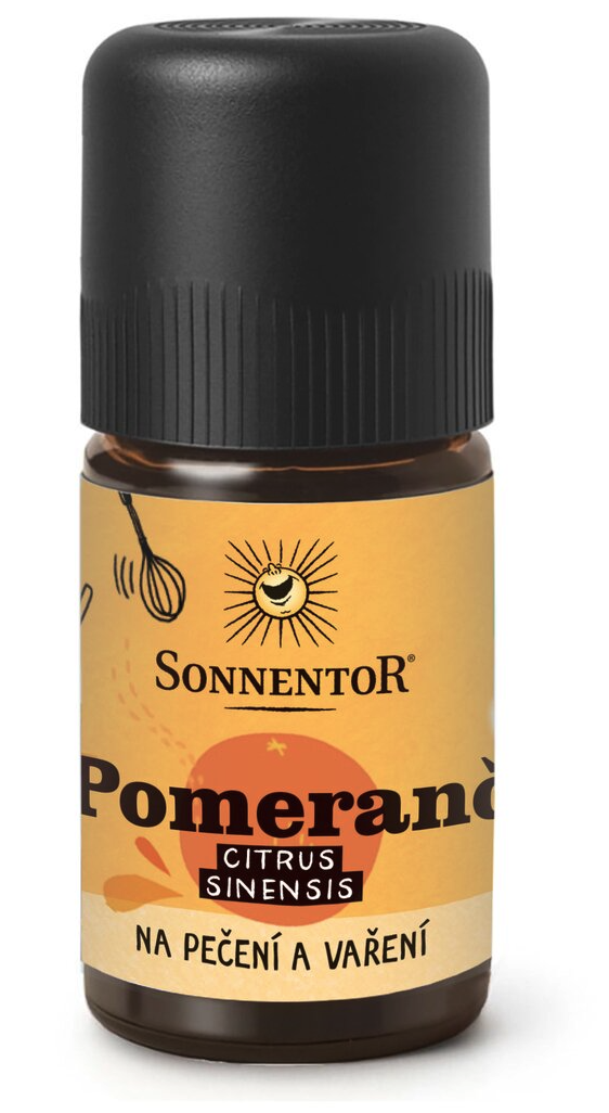 Sonnentor Pomeranč, éterický olej na pečení a vaření, BIO, 5 ml Obrázek