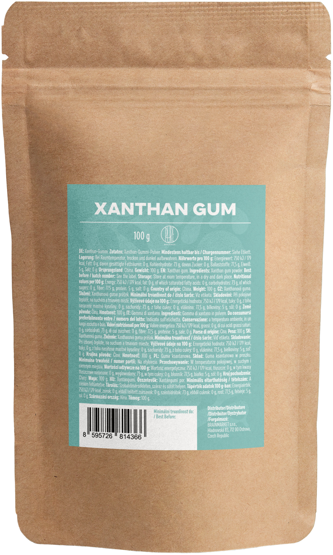 BrainMax Pure Xanthanová guma, 100 g Obrázek