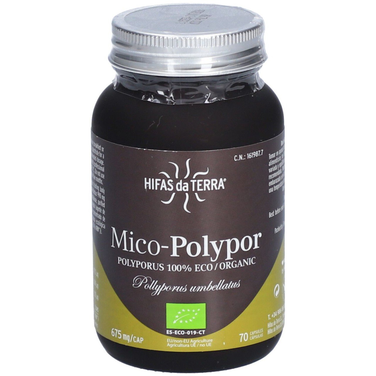 Hifas da Terra Mico-Polypor, BIO, 70 kapslí
