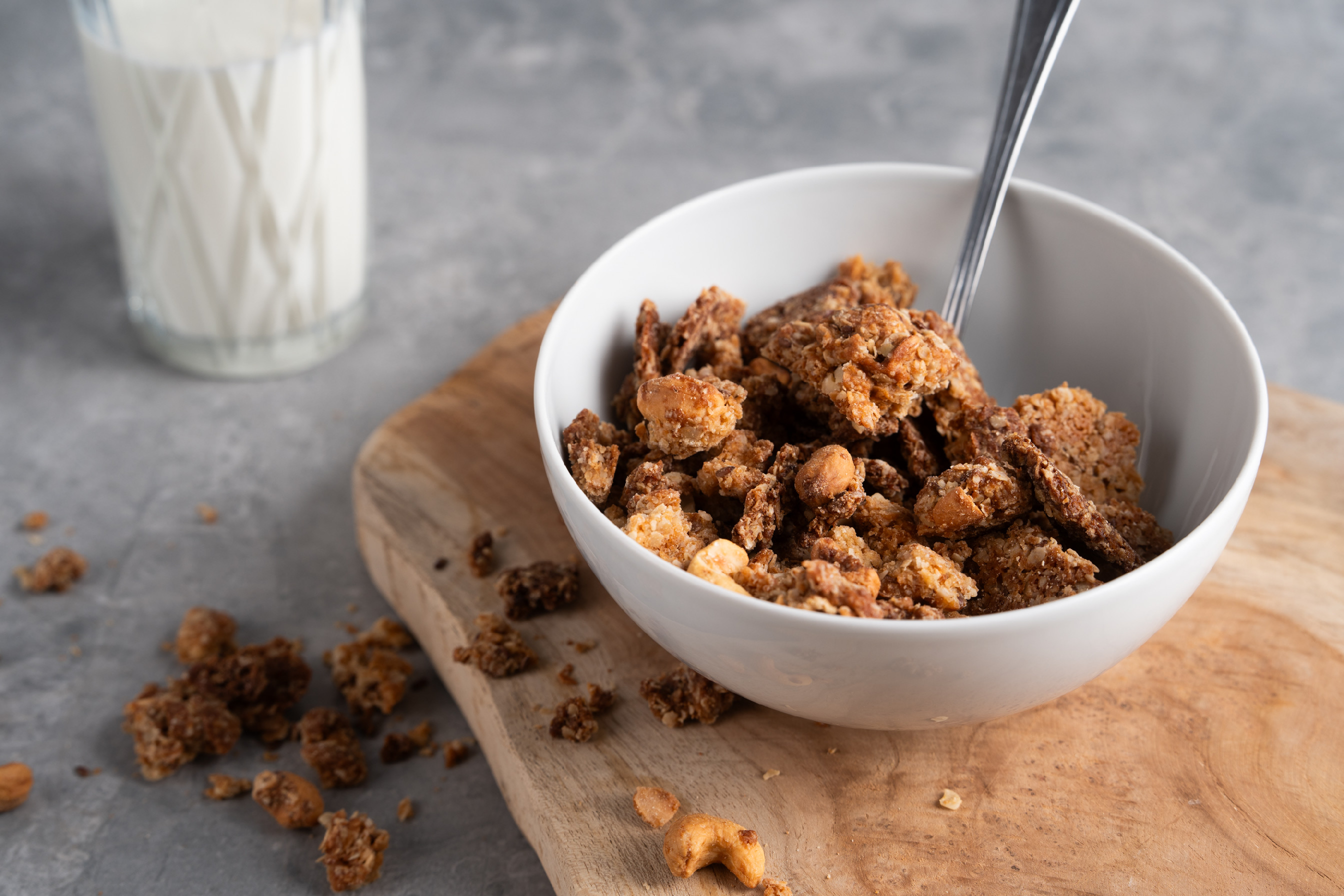 BrainMax Pure Granola Low Carb, Kokosová, BIO, 400 g Obrázek