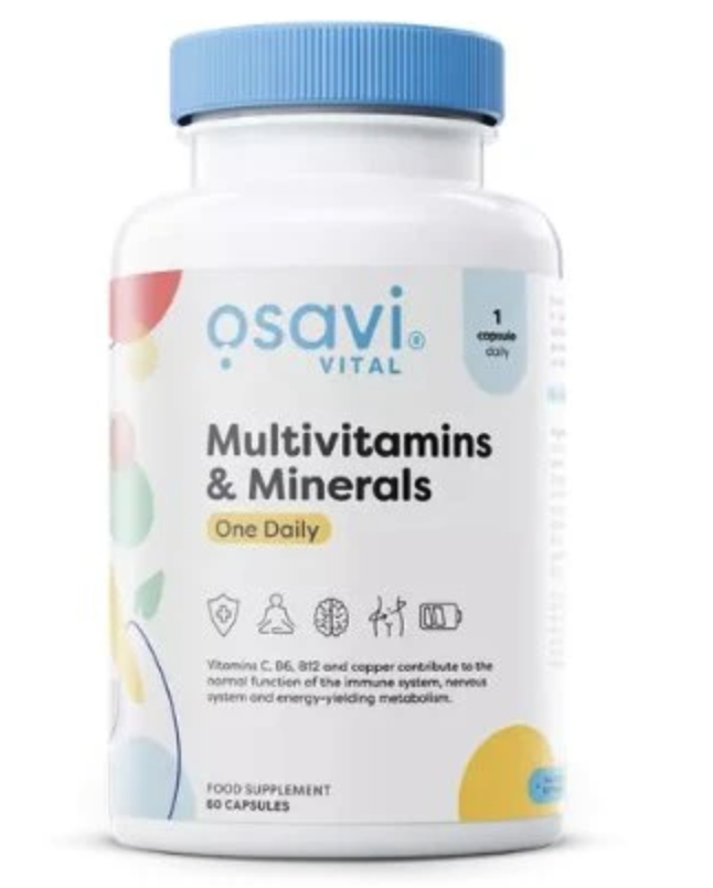 Osavi Multivitamins & Minerals, Multivitamín s minerály, 60 kapslí Obrázek