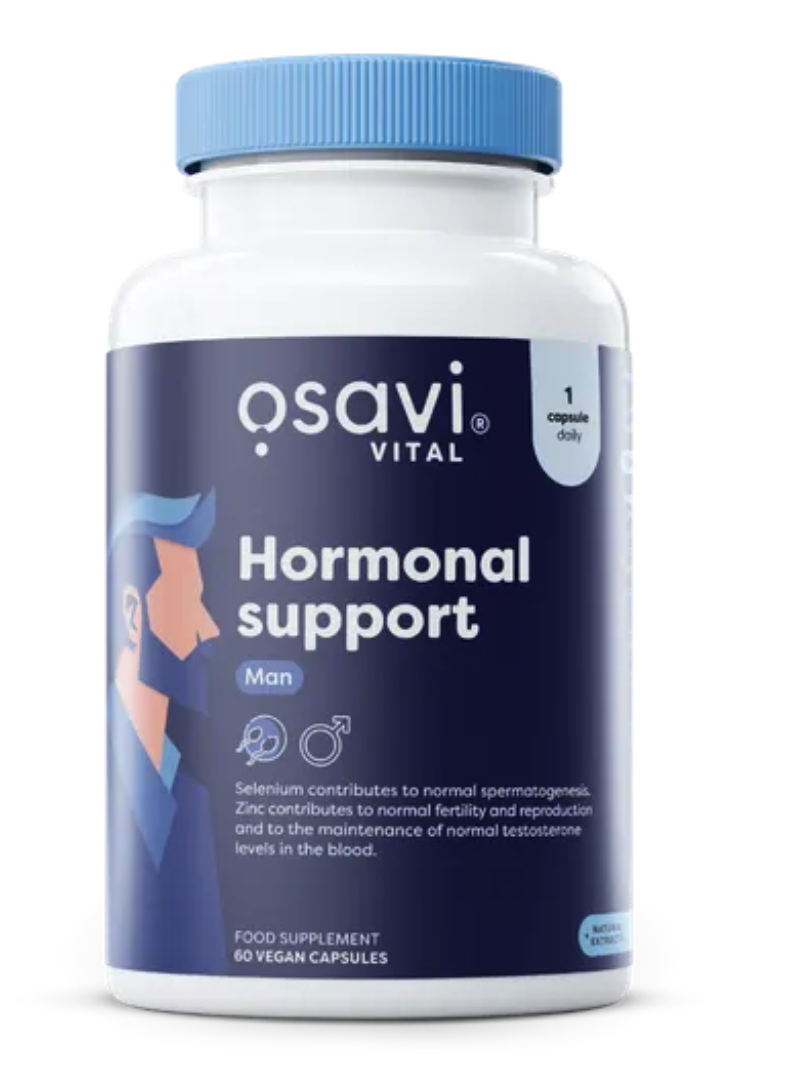 Osavi Hormonal support Man, hormonální podpora pro muže, 60 rostlinných kapslí Obrázek