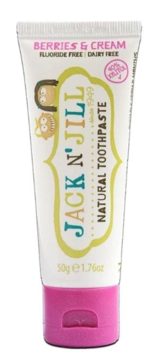 Jack N´Jill Přírodní zubní pasta – berries & cream BIO 50 g Obrázek
