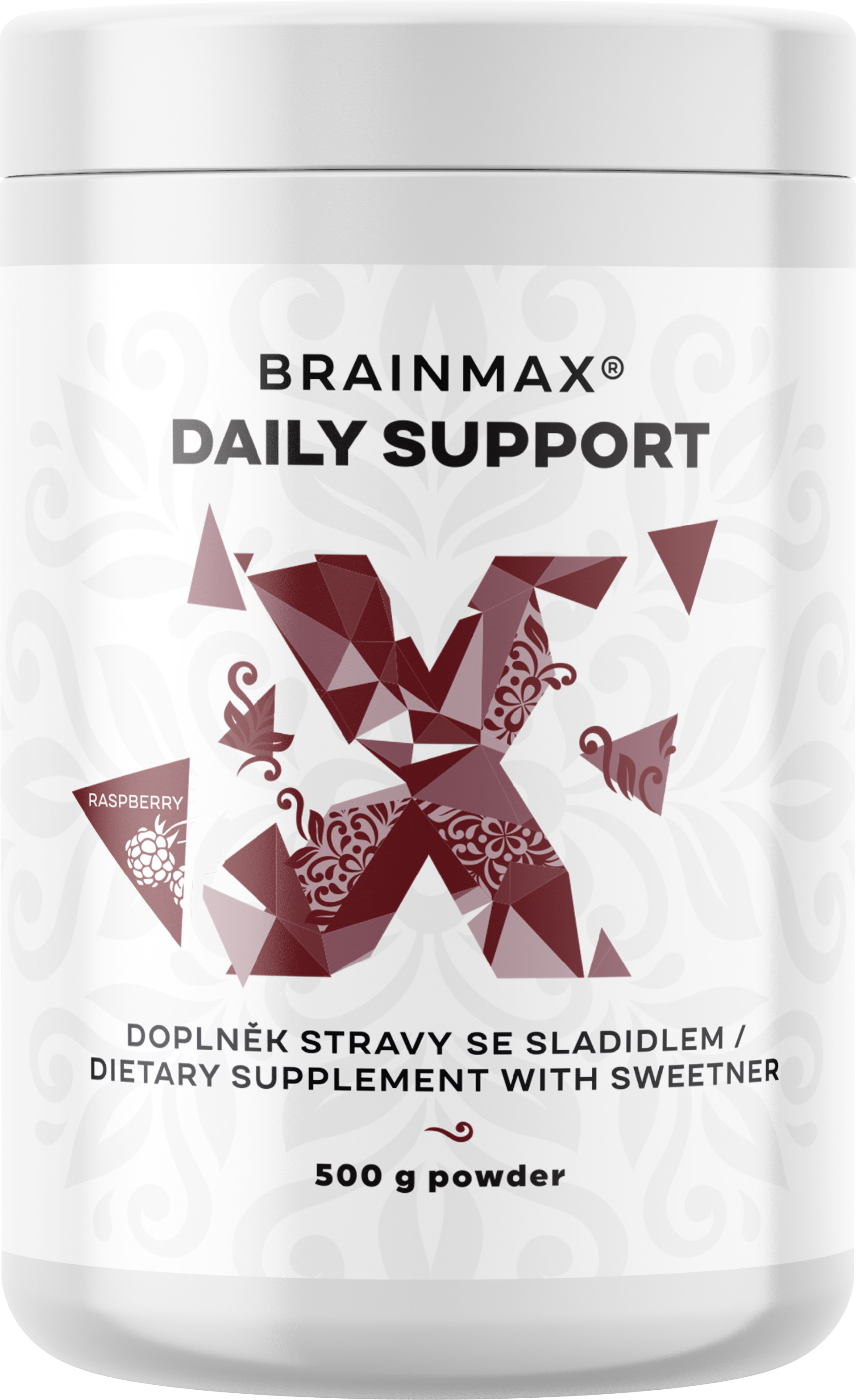 BrainMax Daily Support, malina, 500 g Obrázek