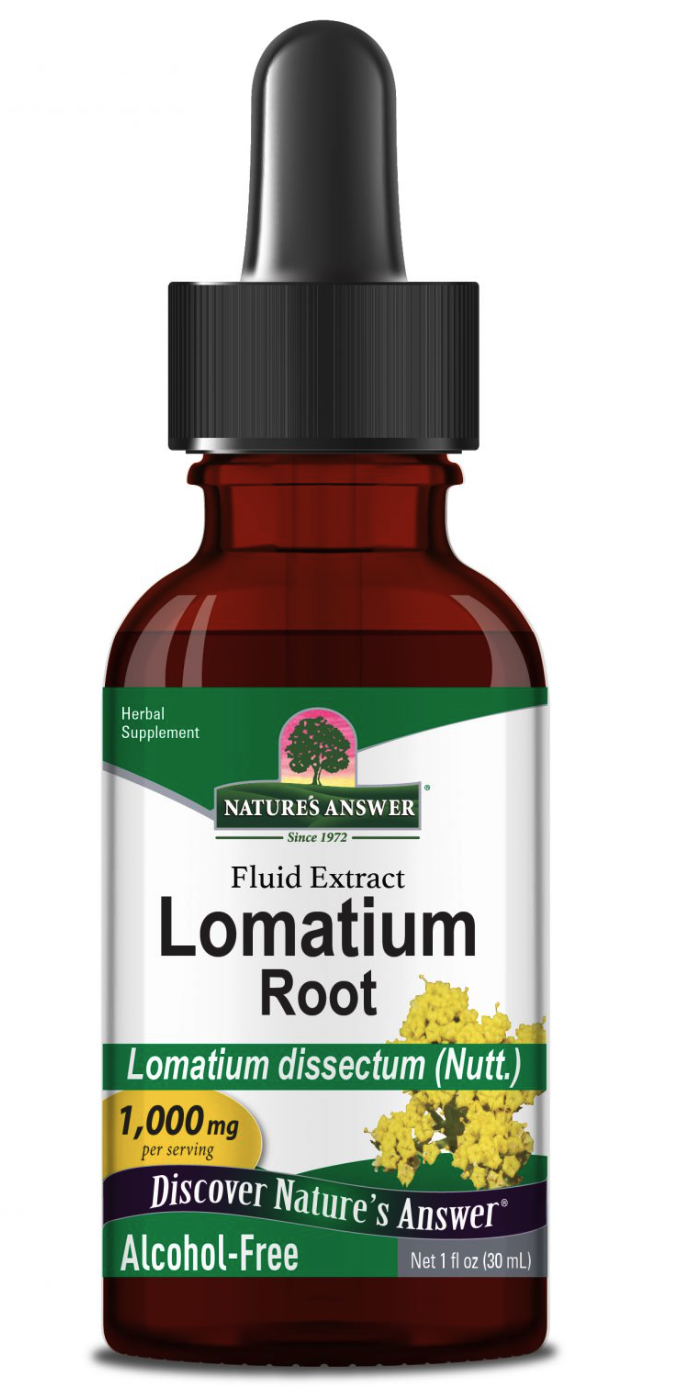 Nature's Answer Lomatium Root Fluid Extract, extrakt, 1000 mg, 30 ml Obrázek