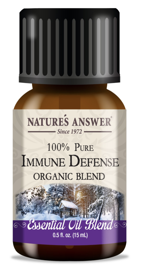 Mieszanka Nature's Answer Immune Defense, Olejek eteryczny, wsparcie odporności, olejek eteryczny, ORGANICZNY, 15 ml