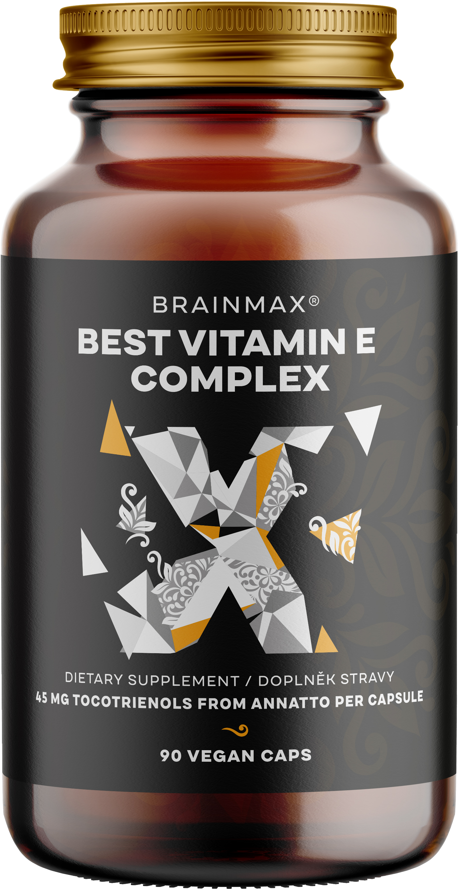 BrainMax Best Vitamin E Complex, 90 rostlinných kapslí Obrázek