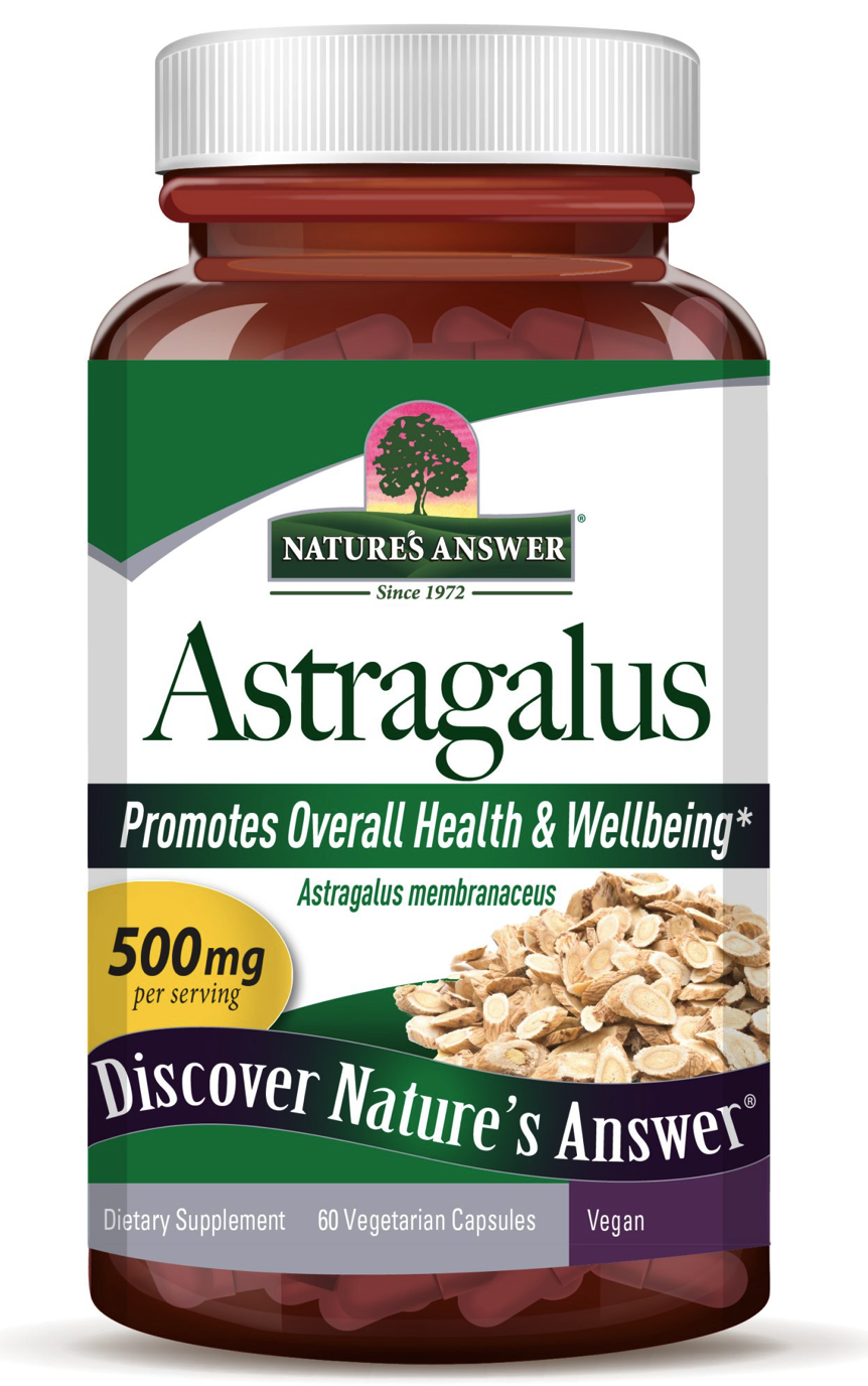 Nature's Answer Astragalus, extrakt z kořene, 500 mg, 60 kapslí Obrázek