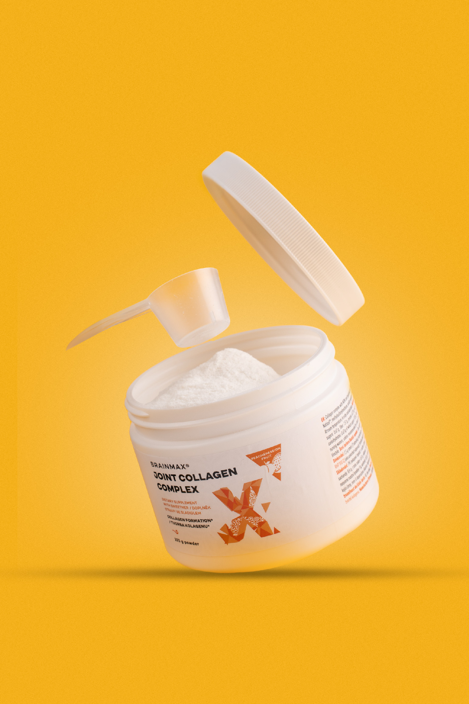 BrainMax Joint collagen komplex, broskev-marakuja, 225 g Obrázek