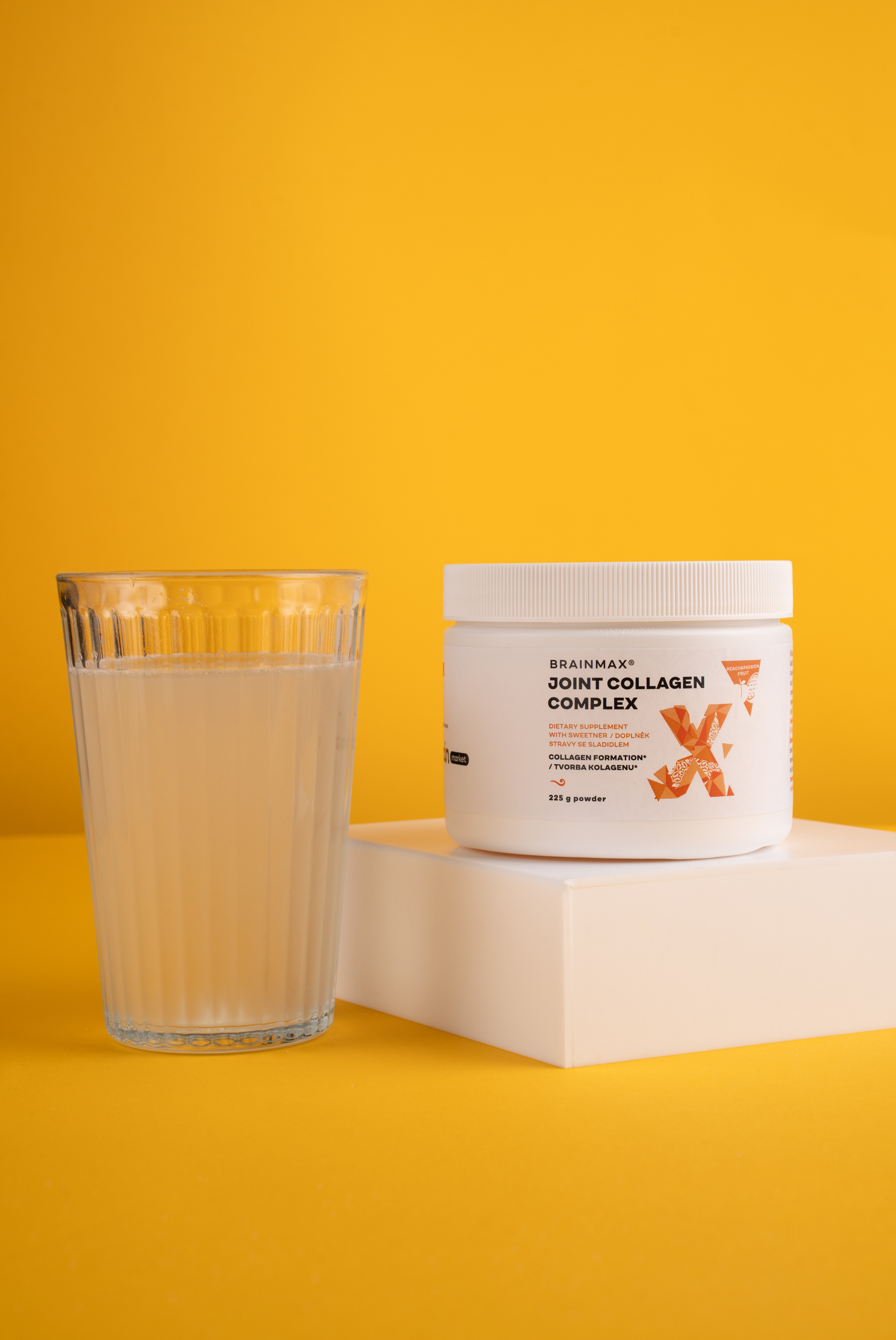 BrainMax Joint collagen komplex, broskev-marakuja, 225 g Obrázek
