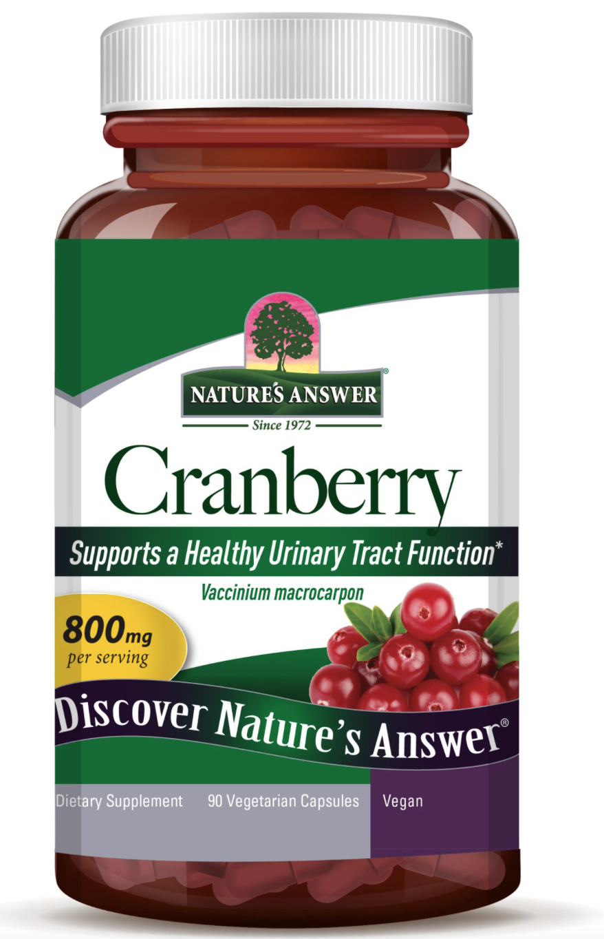 Nature's Answer Cranberry, Brusinka, 800 mg, 90 rostlinných kapslí Obrázek