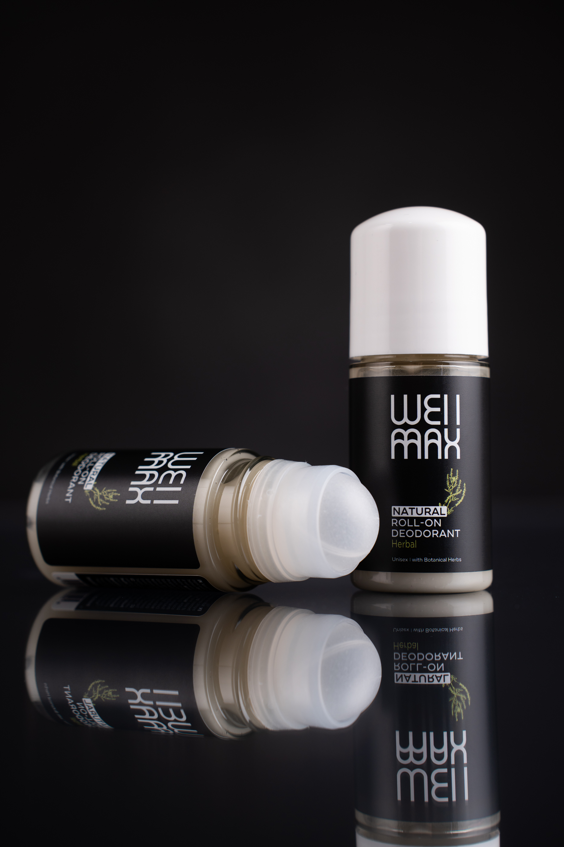 WellMax Natural Roll-on Deodorant, přírodní kuličkový deodorant, unisex, bylinkový, 50 ml Obrázek