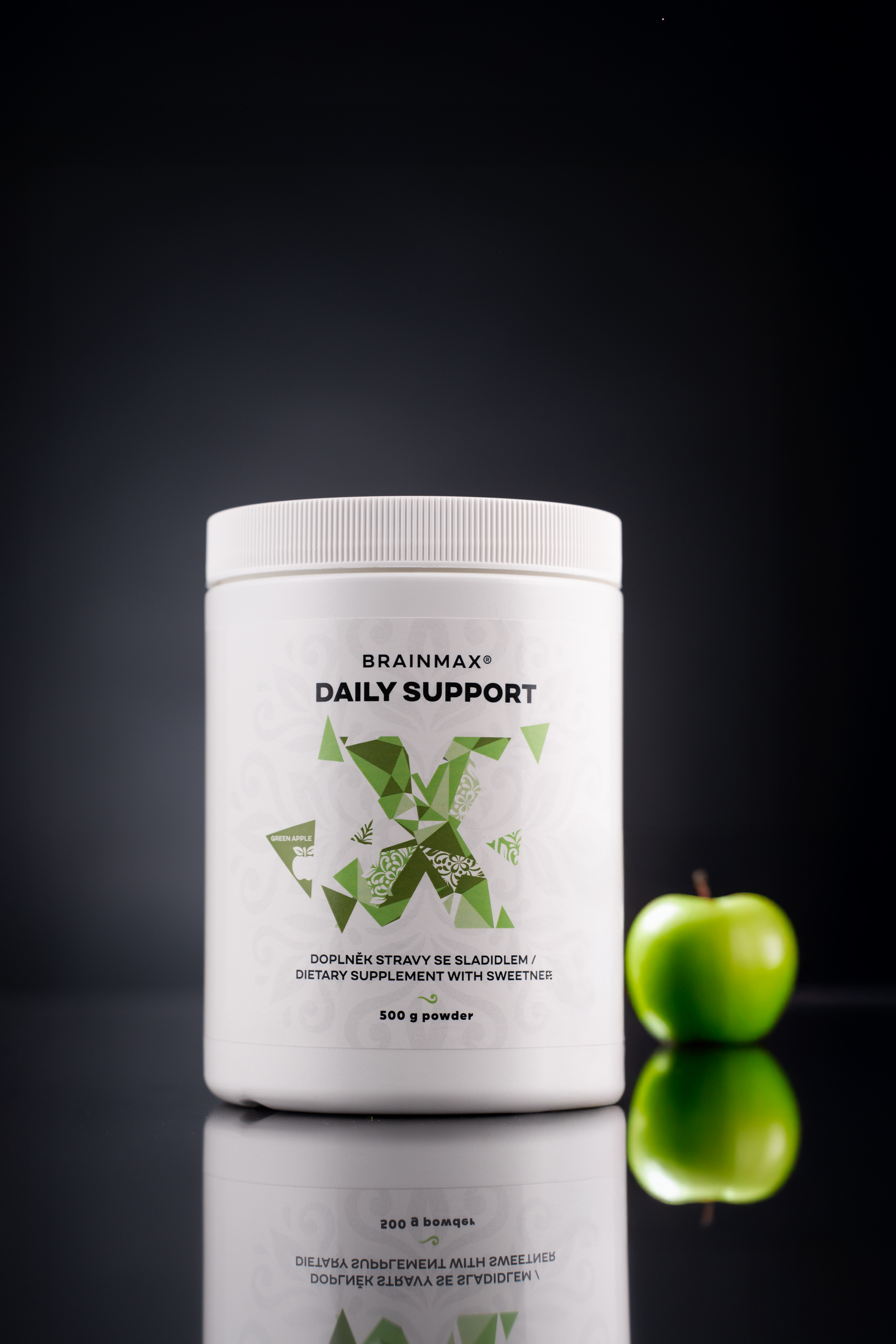 BrainMax Daily Support, zelené jablko, 500 g Obrázek