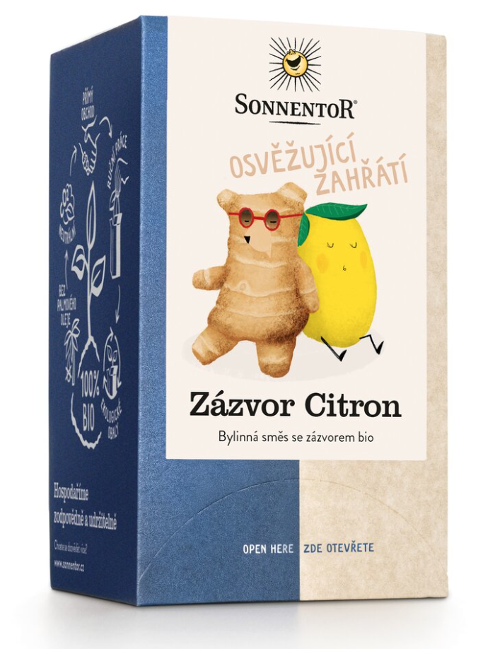 Sonnentor Čaj Zázvor Citrón BIO 18 sáčků  Obrázek