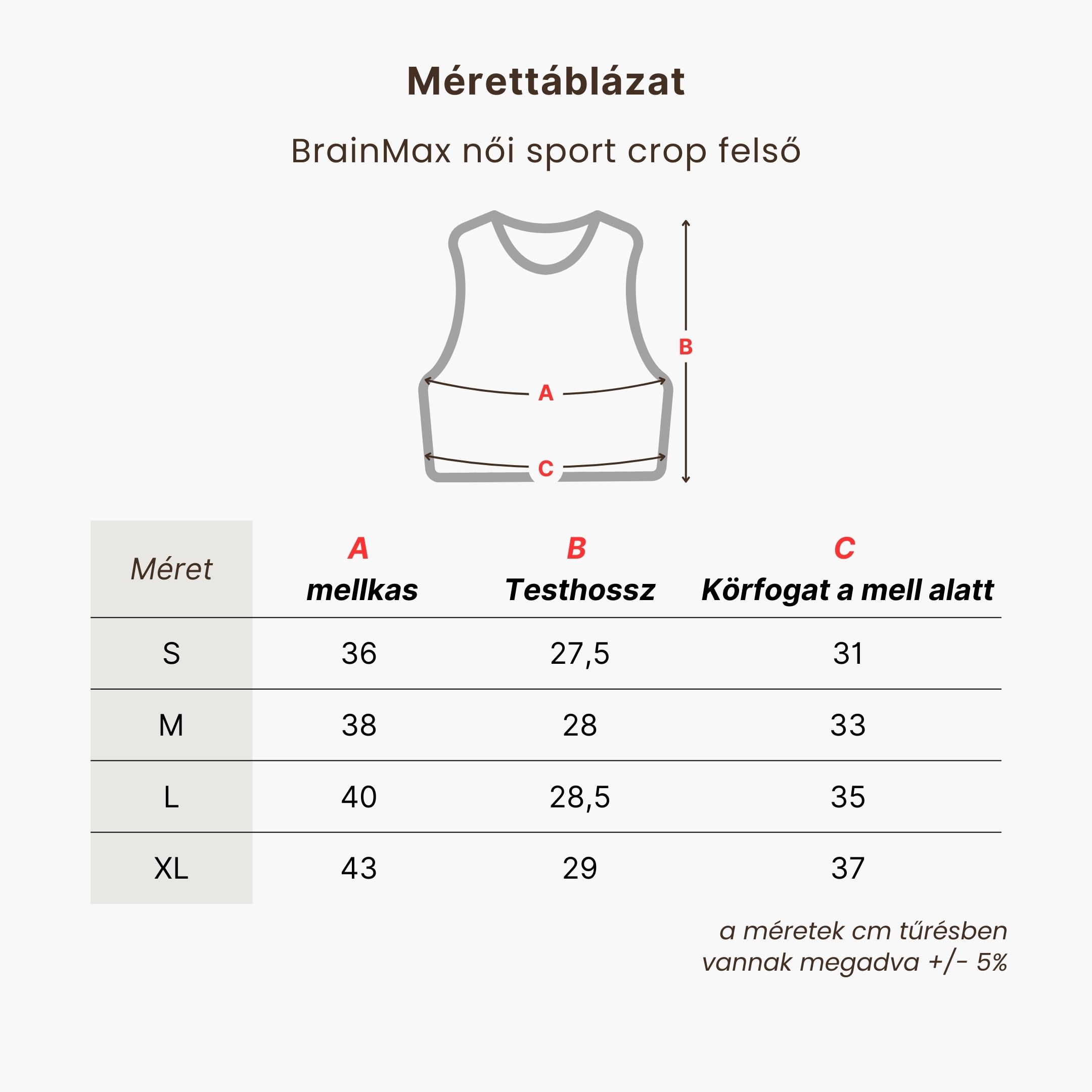 BrainMax dámský sportovní crop top, oranžový Velikost: L Obrázek