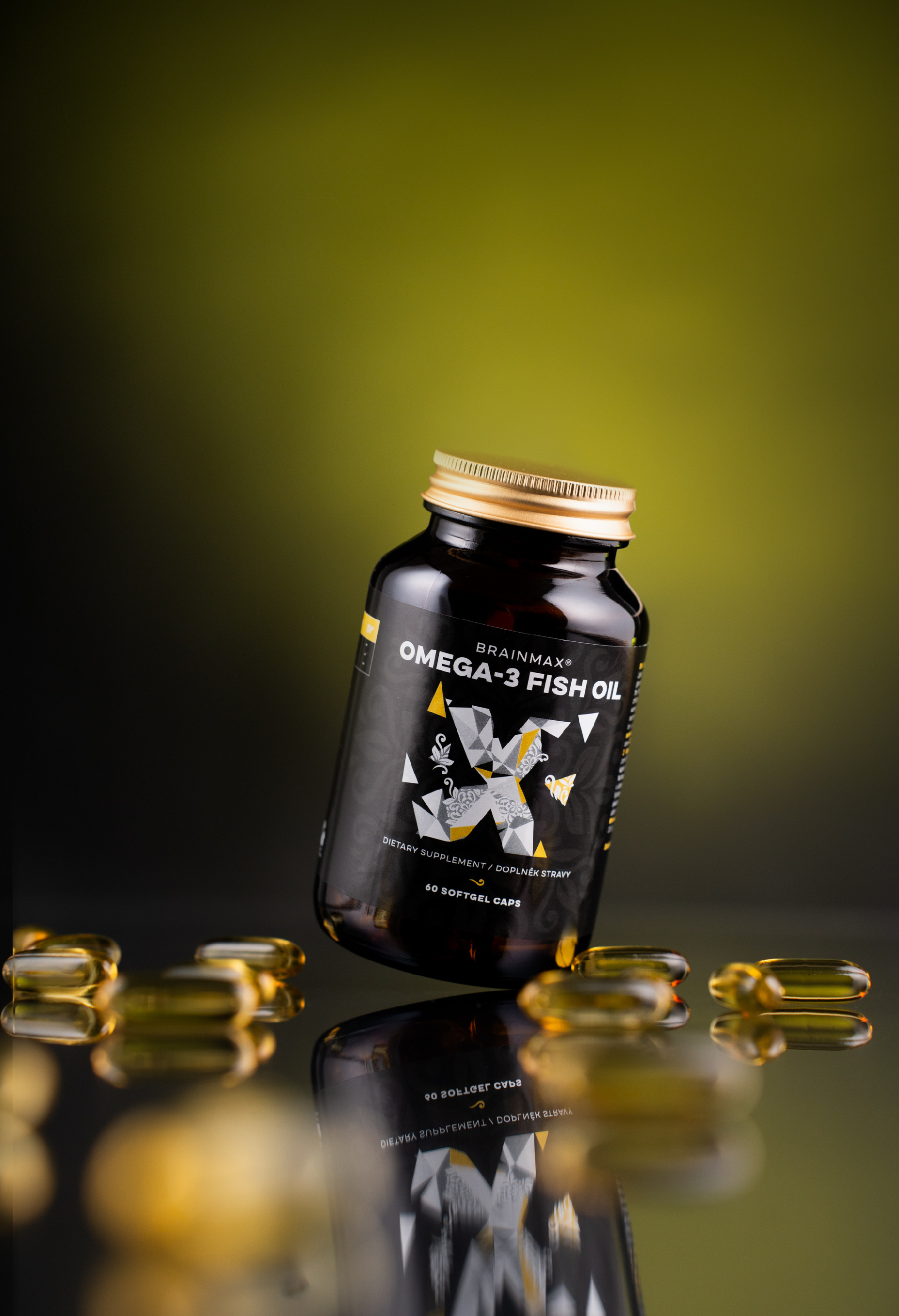 BrainMax Omega-3 Fish Oil, 60 softgel kapslí Obrázek