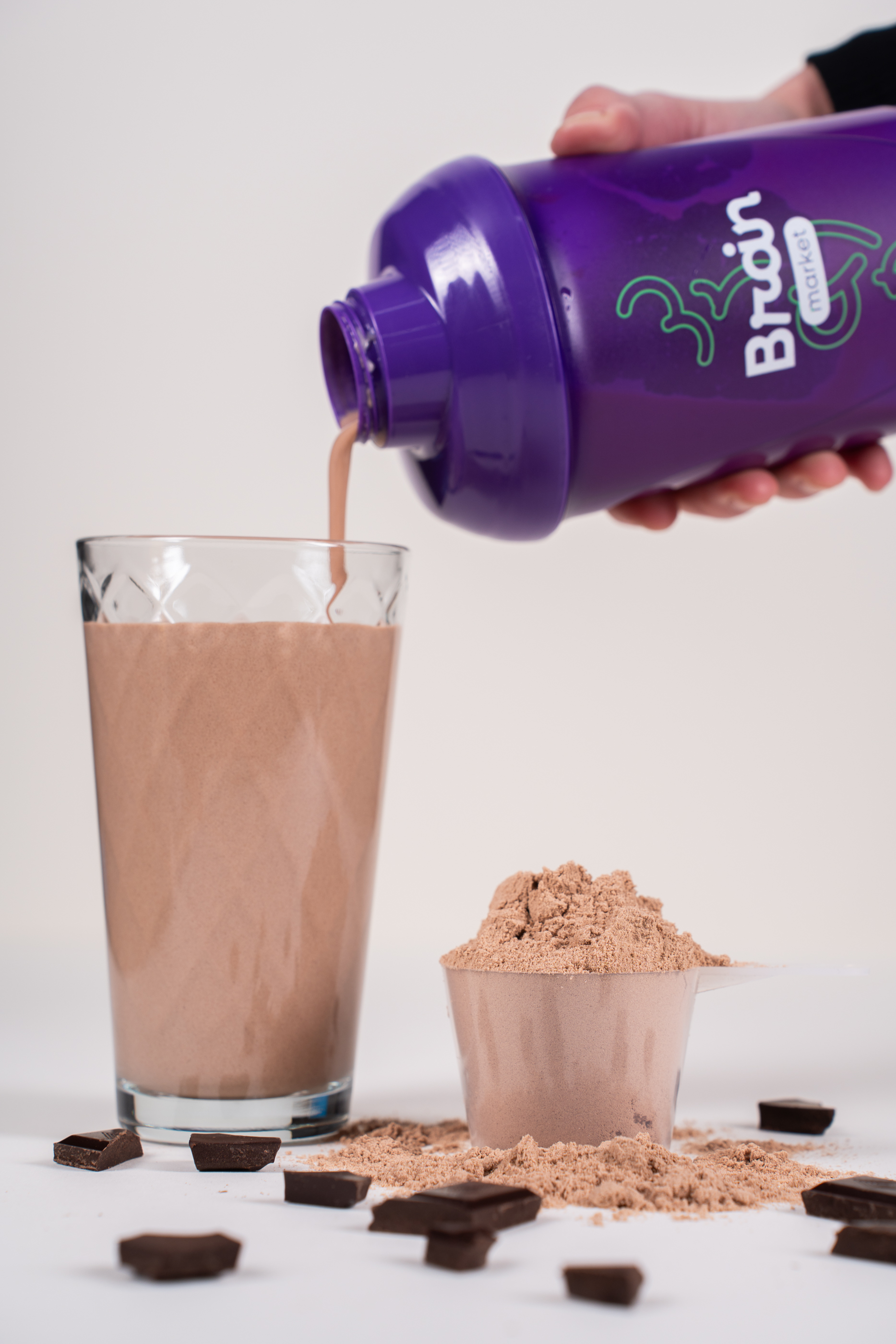 BrainMax Grass-fed Whey Protein, Čokoláda, 1000 g Obrázek