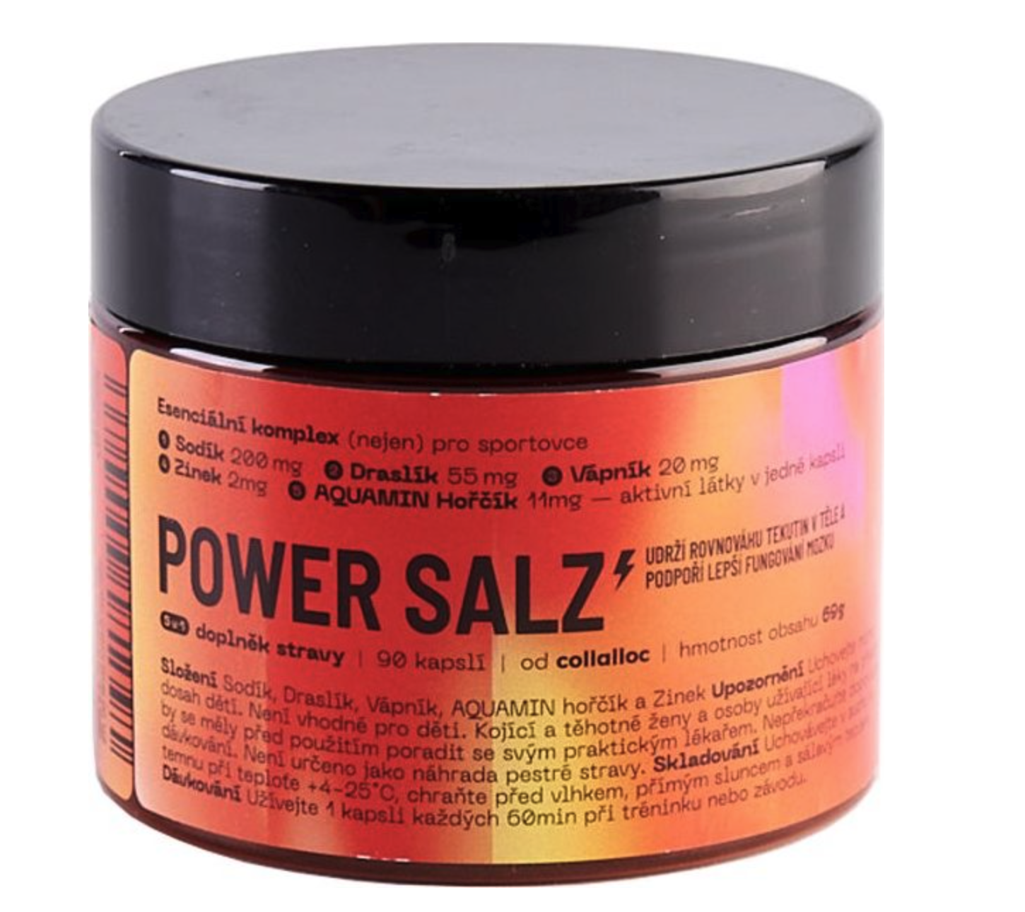Collalloc Power Salz, Esenciální komplex pro sportovce, 90 kapslí