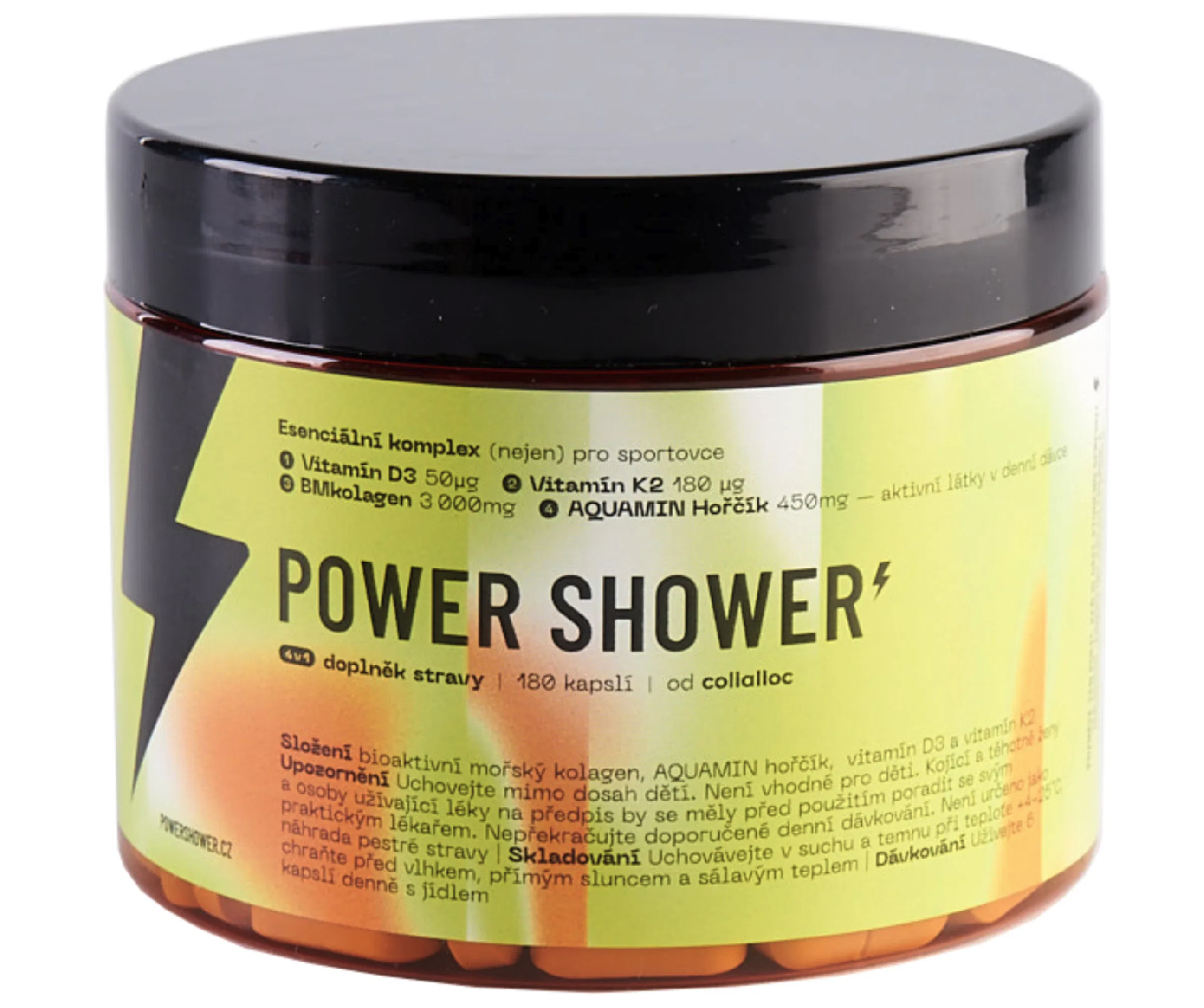 Collalloc Power Shower, Esenciální komplex pro sportovce, 180 kapslí
