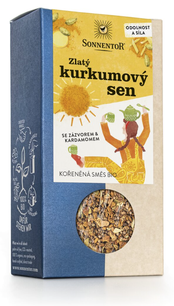 Sonnentor - Zlatý kurkumový sen, sypaný, BIO, 120 g