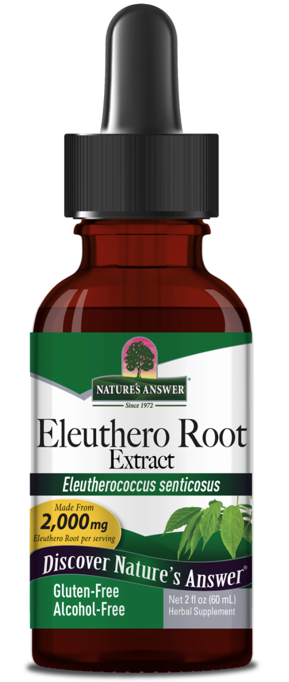 Nature's Answer Eleuthero Root, sibiřský ženšen, extrakt, 60 ml