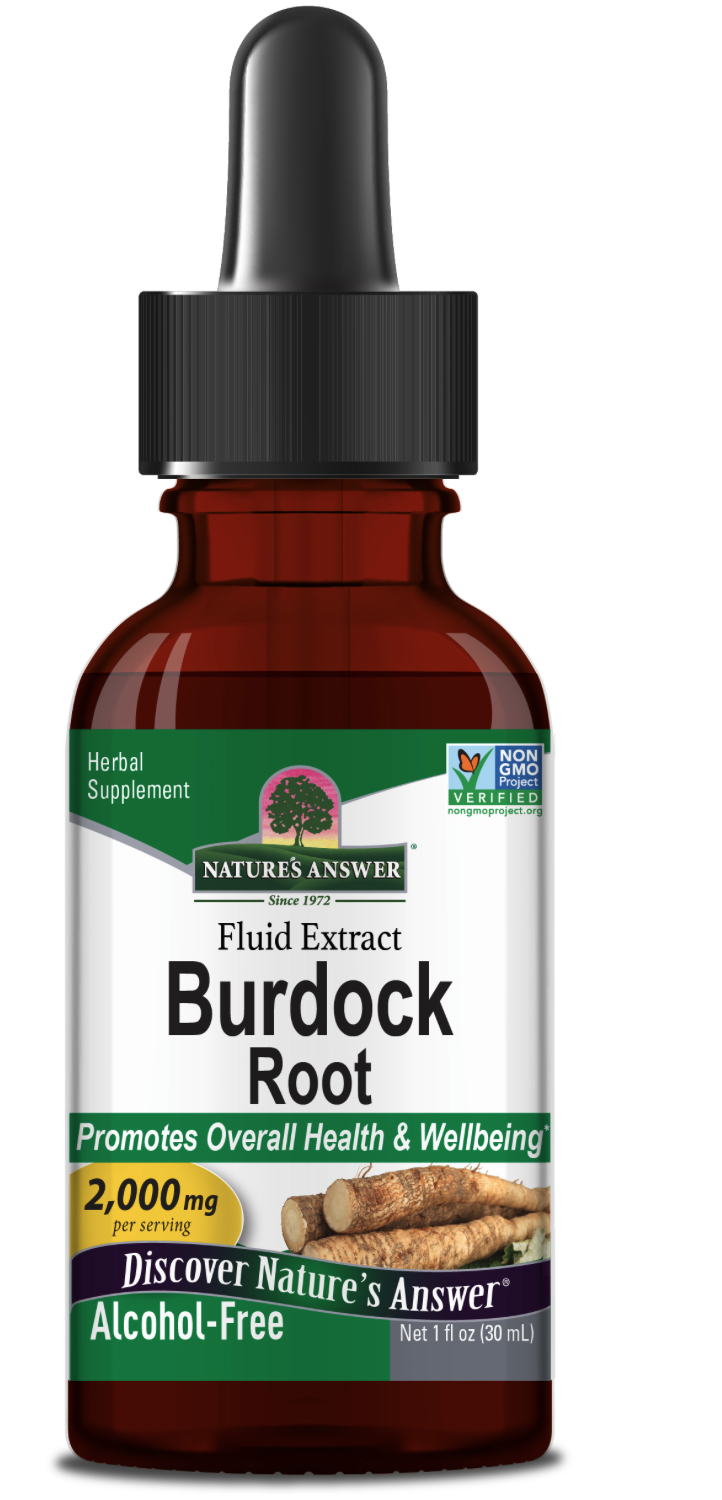 Nature's Answer Burdock Root, kořen lopuchu, extrakt, 2000 mg, 30 ml
