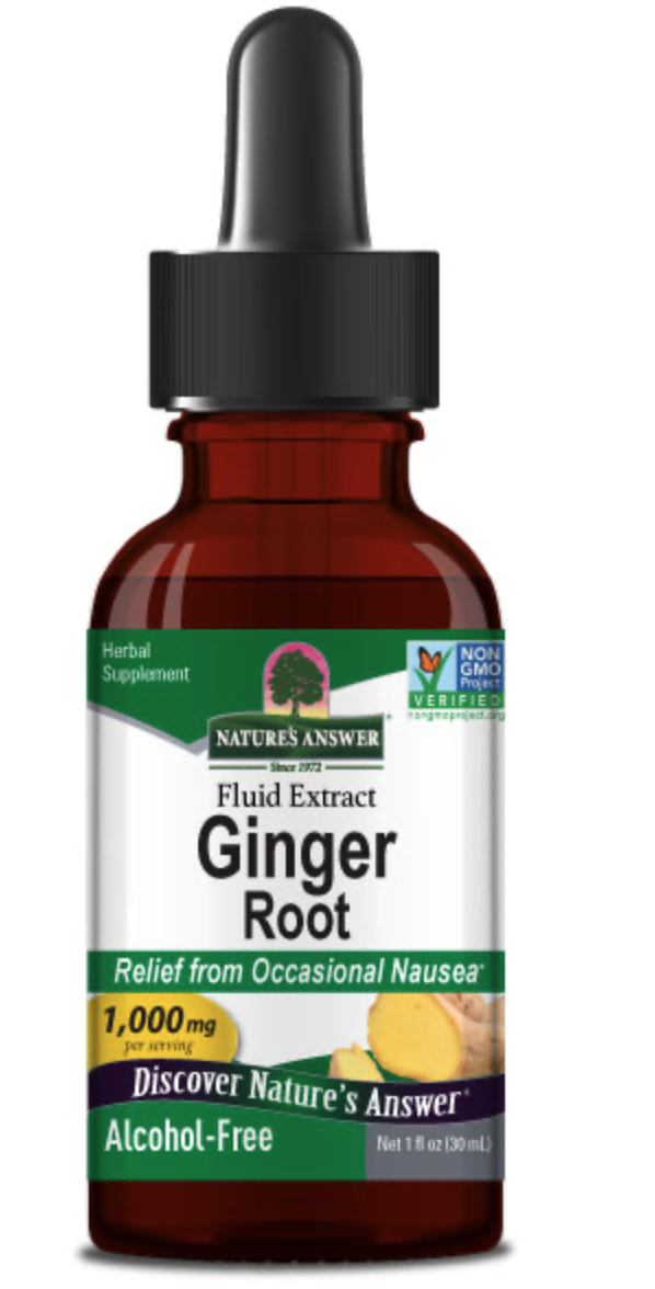 Nature's Answer Ginger Root, zázvor, extrakt, 1000 mg, 30 ml
