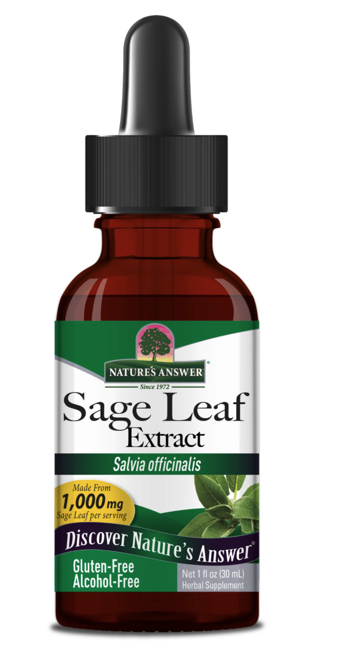 Nature's Answer Sage Leaf, šalvěj lékařská, extrakt, 30 ml