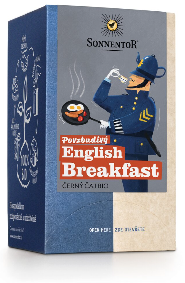 Sonnentor - Povzbudivý English Breakfast, porcovaný čaj, BIO, 18 ks