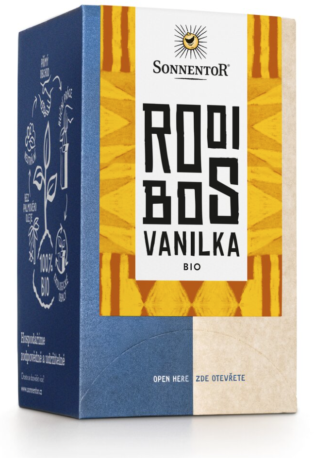 Sonnentor - Rooibos Vanilka, porcovaný čaj, BIO, 18 ks