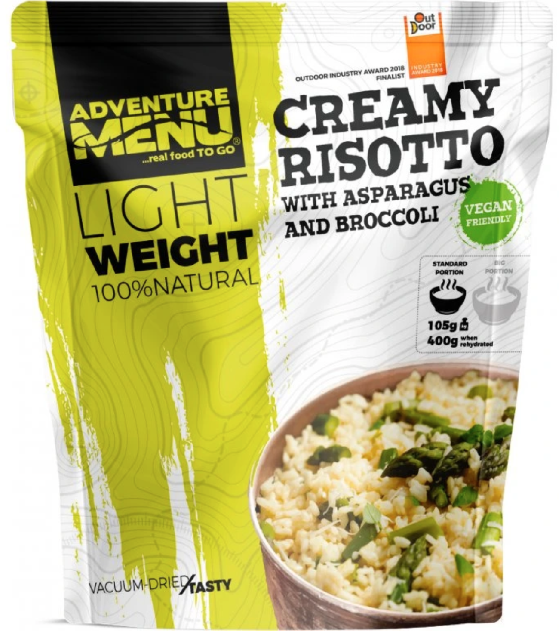 Adventure Menu - Krémové rizoto s chřestem a brokolicí, standardní porce, 400 g