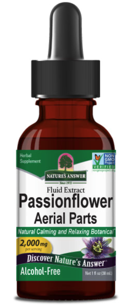 Nature's Answer Passionflower Aerial Parts, mučenka, extrakt, 2000 mg, 30 ml