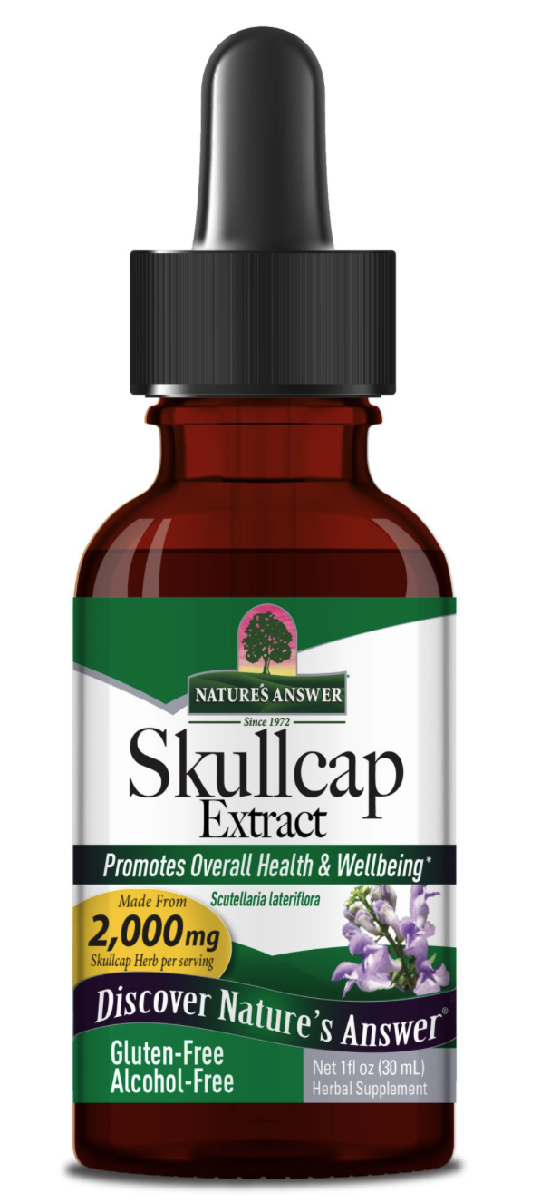 Nature's Answer Skullcap, šišák stranokvětý, extrakt, 30 ml