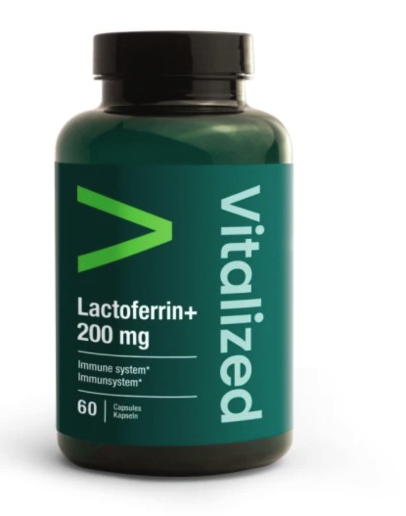 Vitalized Lactoferrin+, 200 mg, 60 kapslí