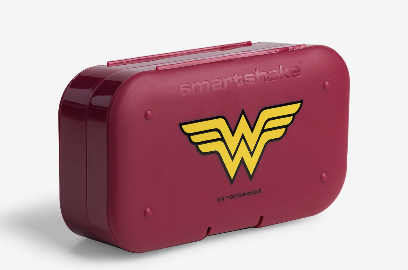 SmartShake Pill Box Organizer, set dvou zásobníků na kapsle, Wonder Woman