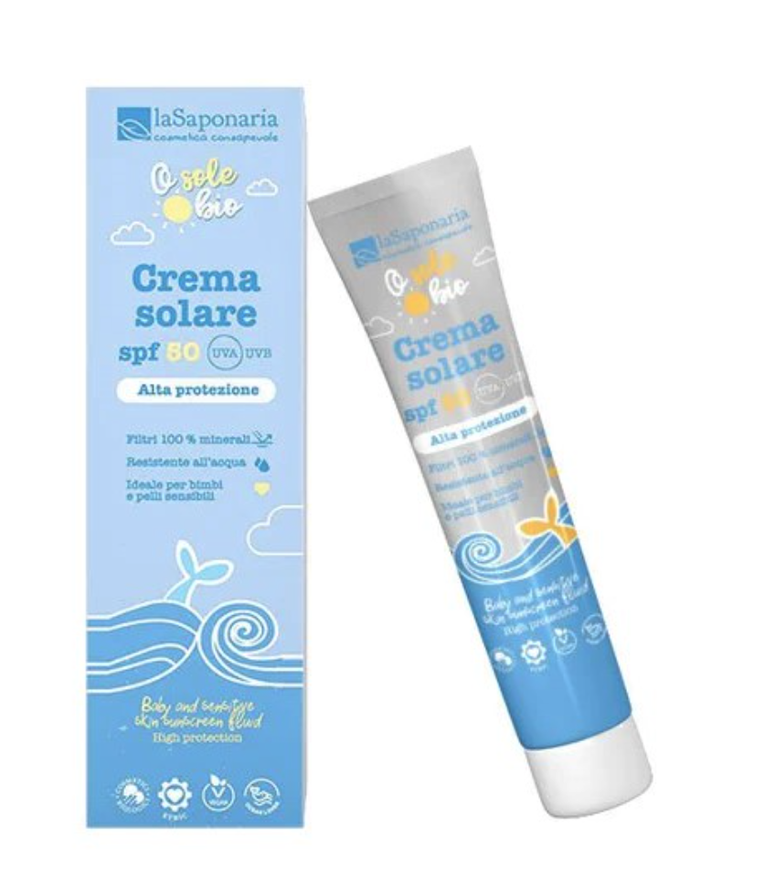laSaponaria laSaponaria, opalovací krém pro děti a citlivou pokožku SPF 50, BIO, 40 ml