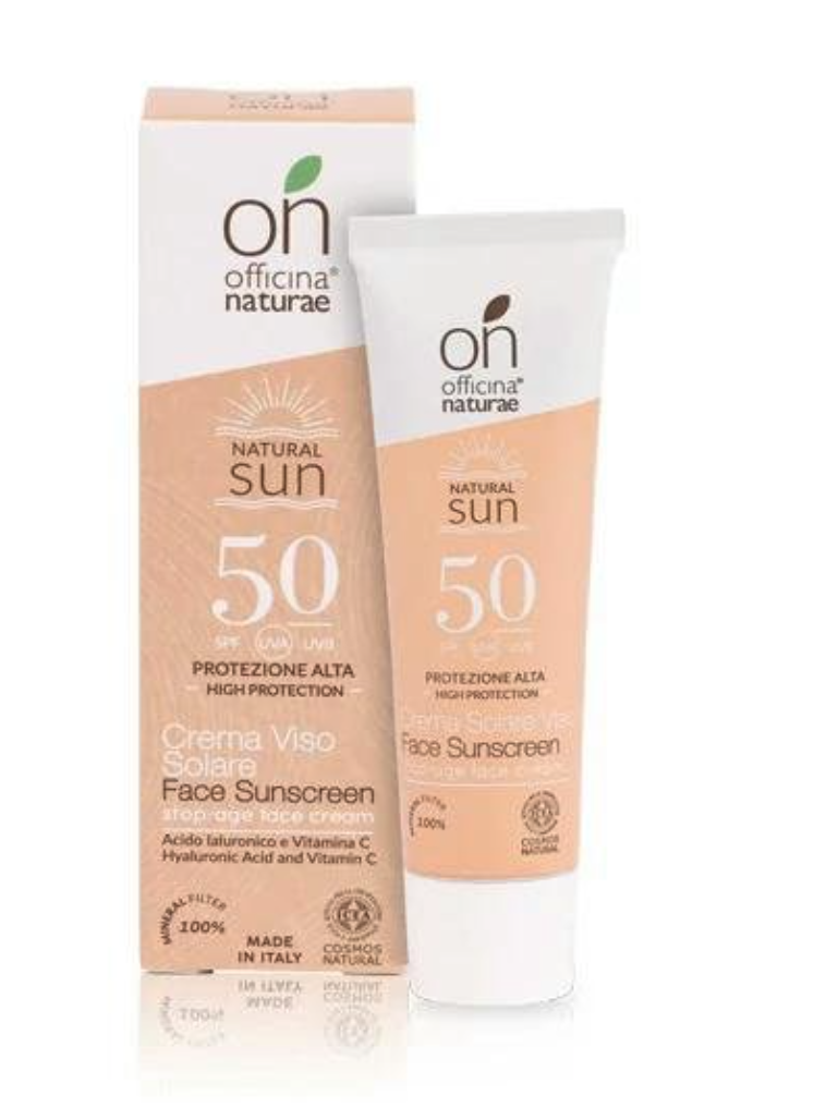 Officina Naturae Face Sunscreen, opalovací krém na obličej SPF 50, BIO, 30 ml