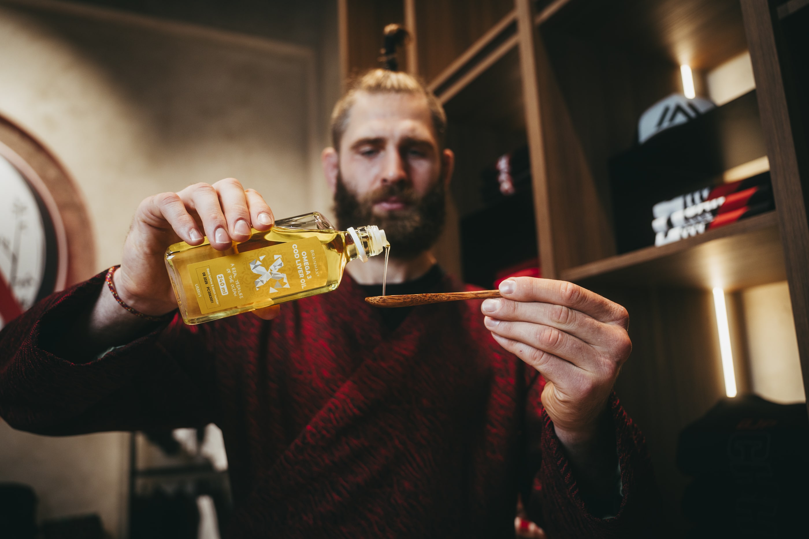 BrainMax Omega 3, Olej z tresčích jater, citrón, 240 ml Obrázek