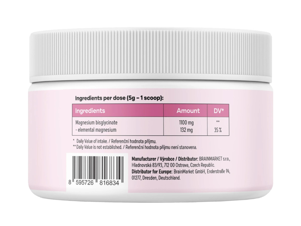 BrainMax KIDS Magnesium Powder, Dračí ovoce, 150 g